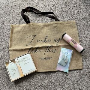 Miss to Mrs Bride / Wife Bundle | Tote bag, passport cover, car decal